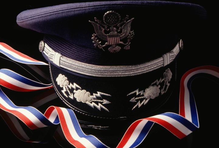 Air Force officers hat and bow