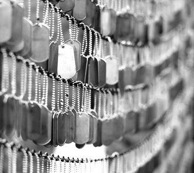 Dog tag memorial