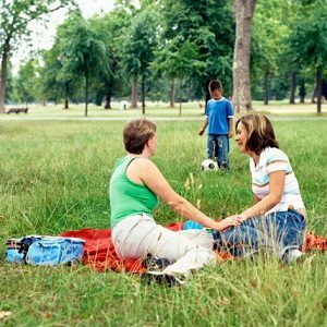 lesbian couple with young boy