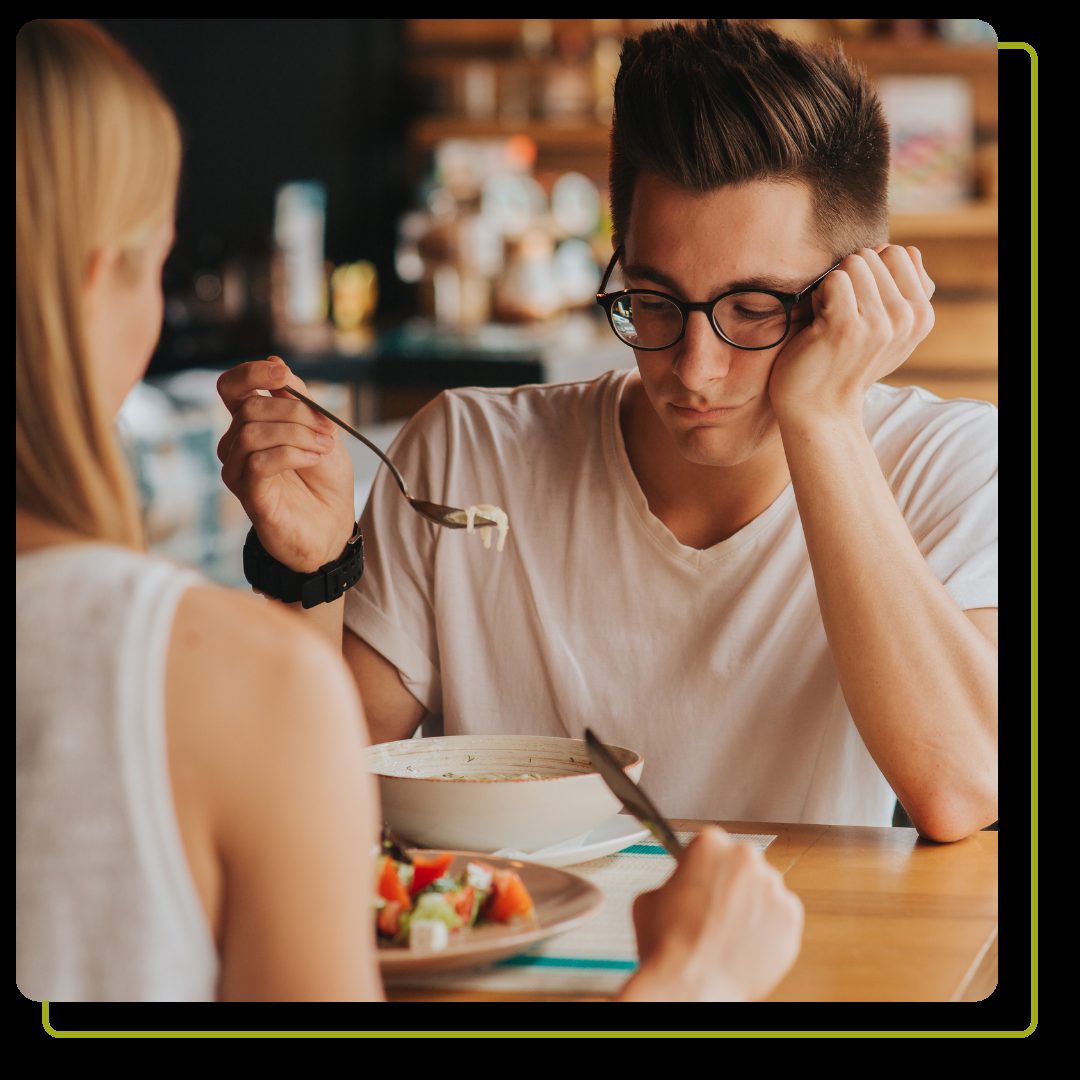 man with no appetite