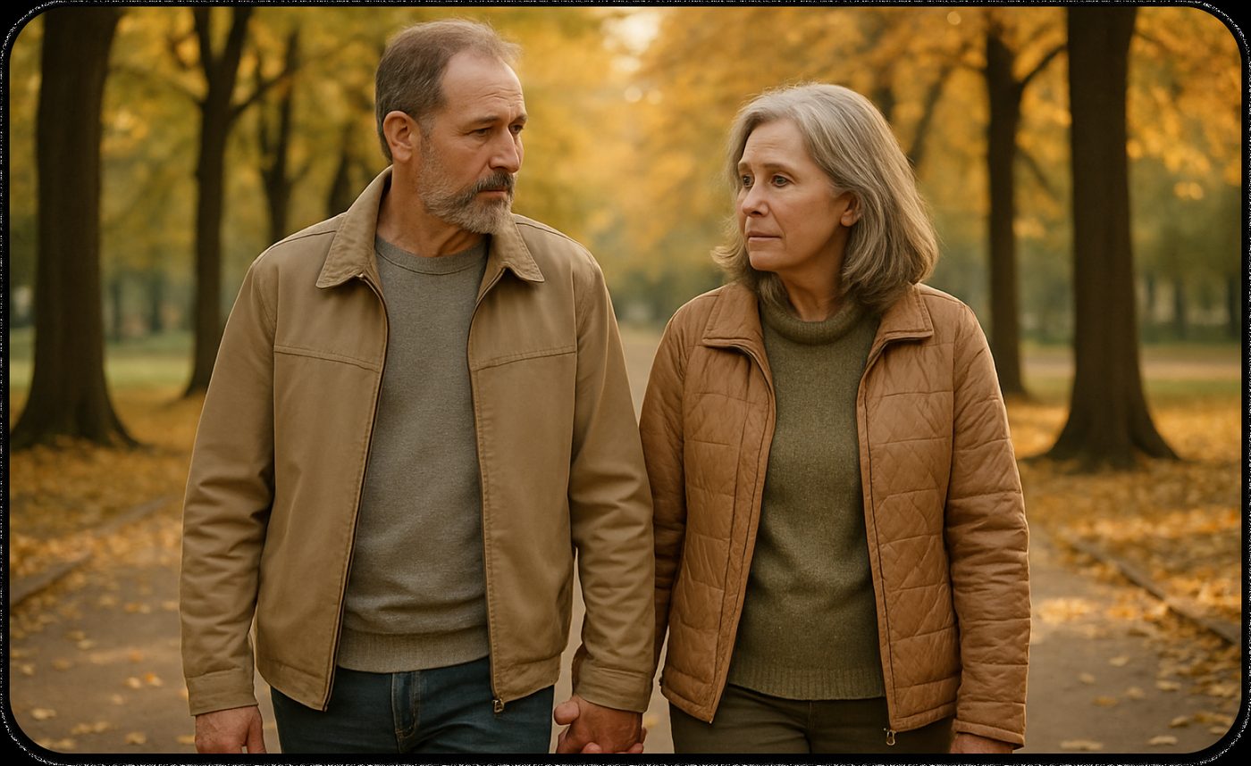 Couples in relationships navigating life transitions together