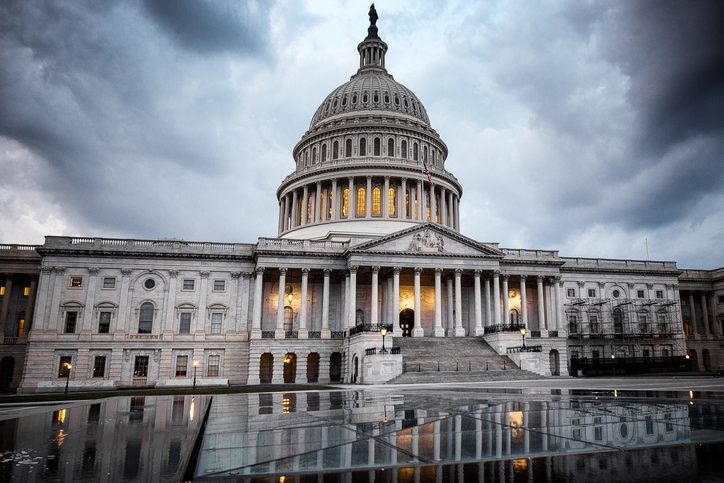 Stormy day in the capitol