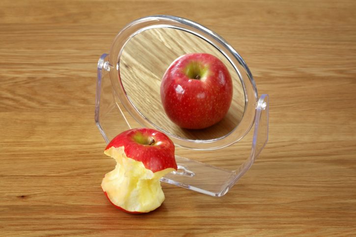 Photo illustration depicts eating disorders and body image issues