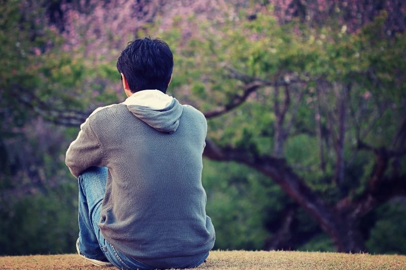 Man alone
