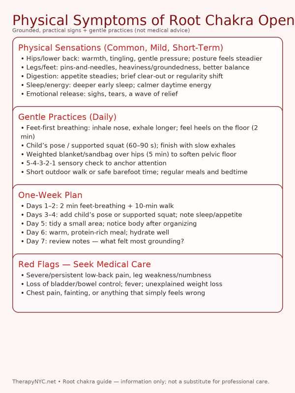 Physical Symptoms Of Root Chakra Opening