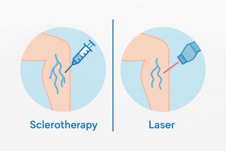 Sclerotherapy vs. Laser Treatment
