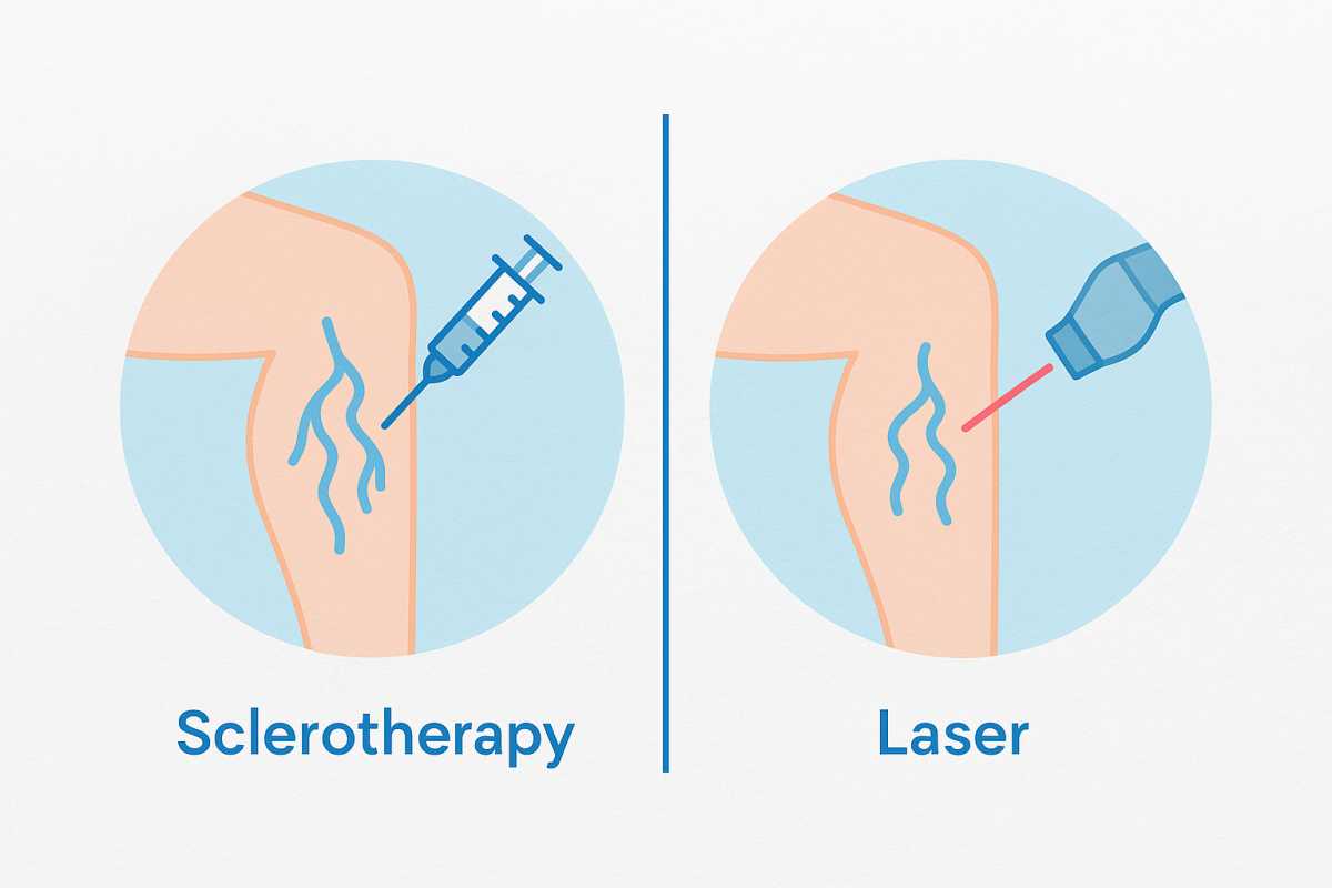 Sclerotherapy vs. Laser Treatment